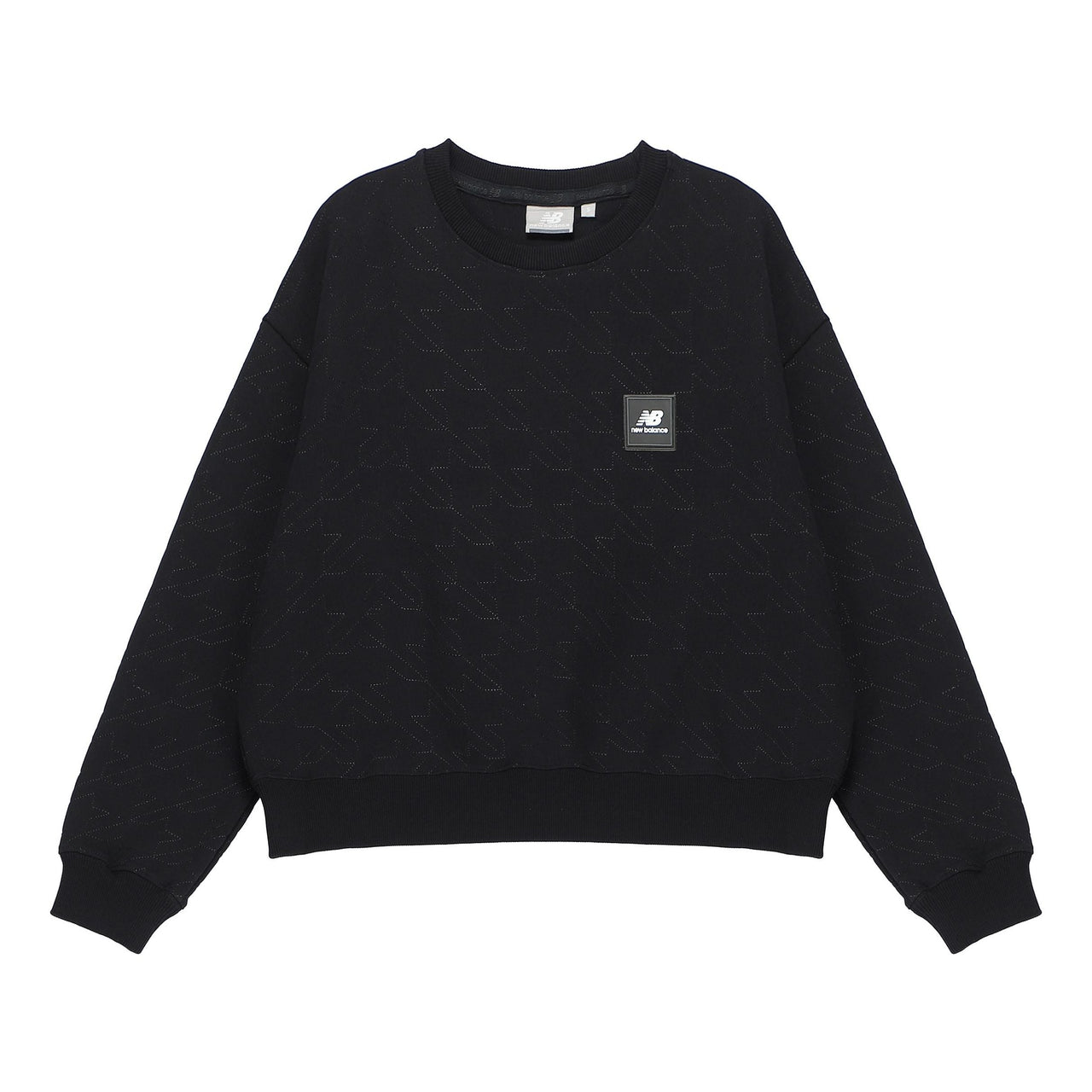 (WMNS) New Balance Logo Sweatshirt Asia Sizing 'Black' 5CC37142-BK