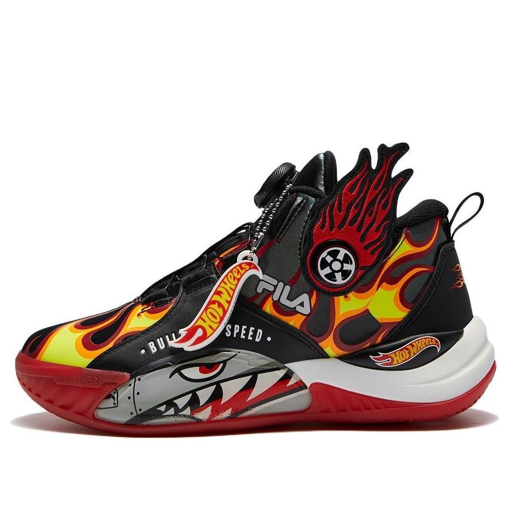 (GS) FILA FUSION Fashion Basketball Shoes 'Black Red' K15B342205FFW