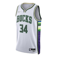 Nike Dri-FIT NBA Basketball Sports Milwaukee Bucks Giannis No.34 Vest 'White' DB4035-100