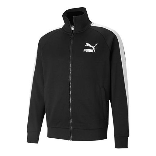 جاكيت رياضي كاجوال محبوك من PUMA أسود 530094-01