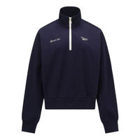 (WMNS) Reebok Sports Club Quarter-Zip Sweatshirt 'Dark Blue' 24SRC304WGN2