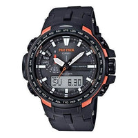 CASIO Waterproof Sports Solar Powered Mens Black Analog/Digital Combo PRW-6100Y-1