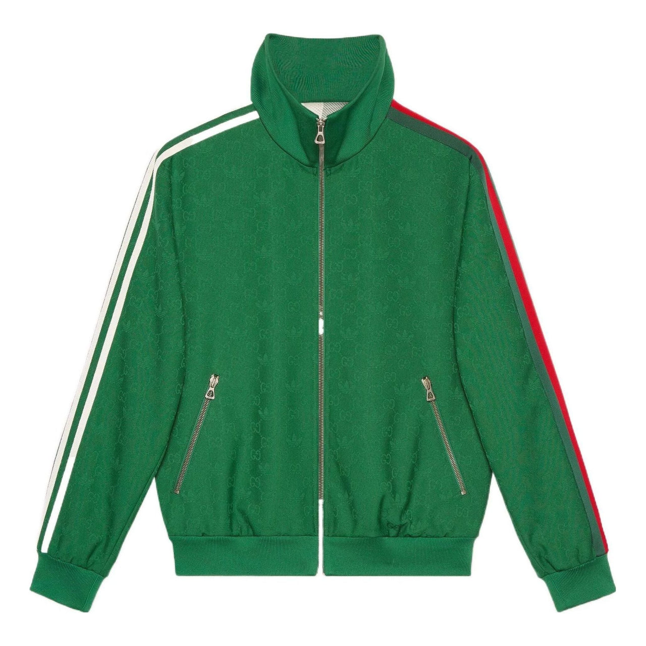 Gucci x adidas GG Trefoil Jacquard Jacket 'Green' 705756-ZAI22-3229