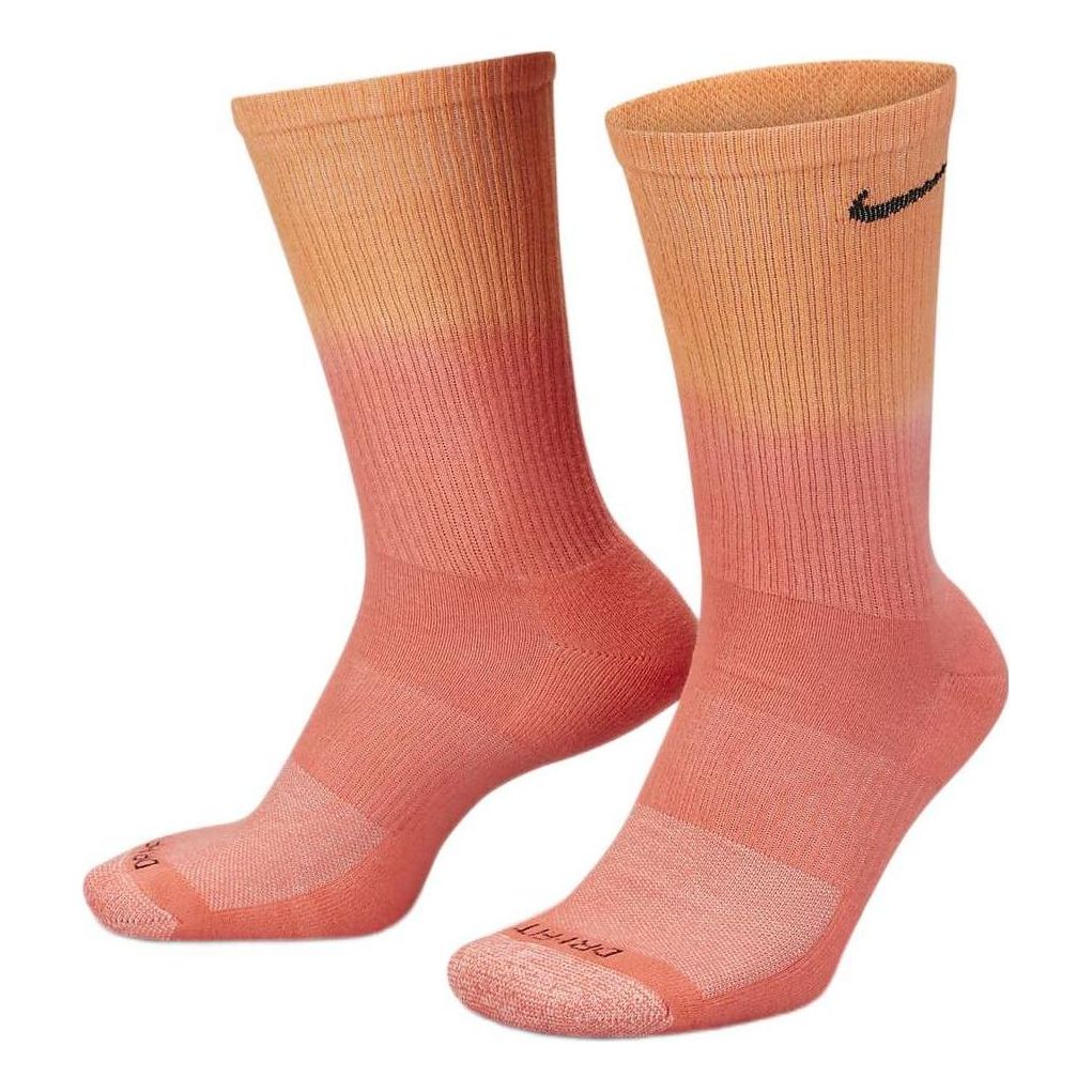 Nike Logo Gradient Sports Training Socks Unisex 2 Pairs Multicolor DH6096-907