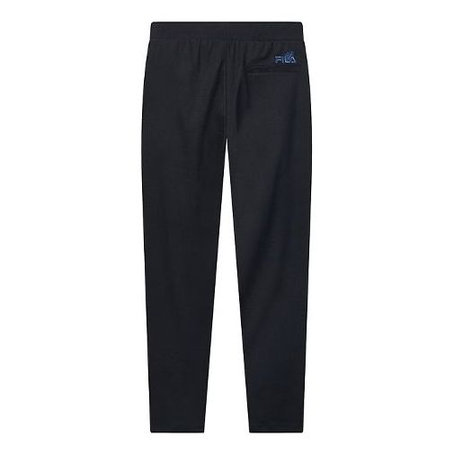 (WMNS) FILA Knit Long Pants Minimalistic Straight Casual Sports Pants Blue F11W028615F-NV