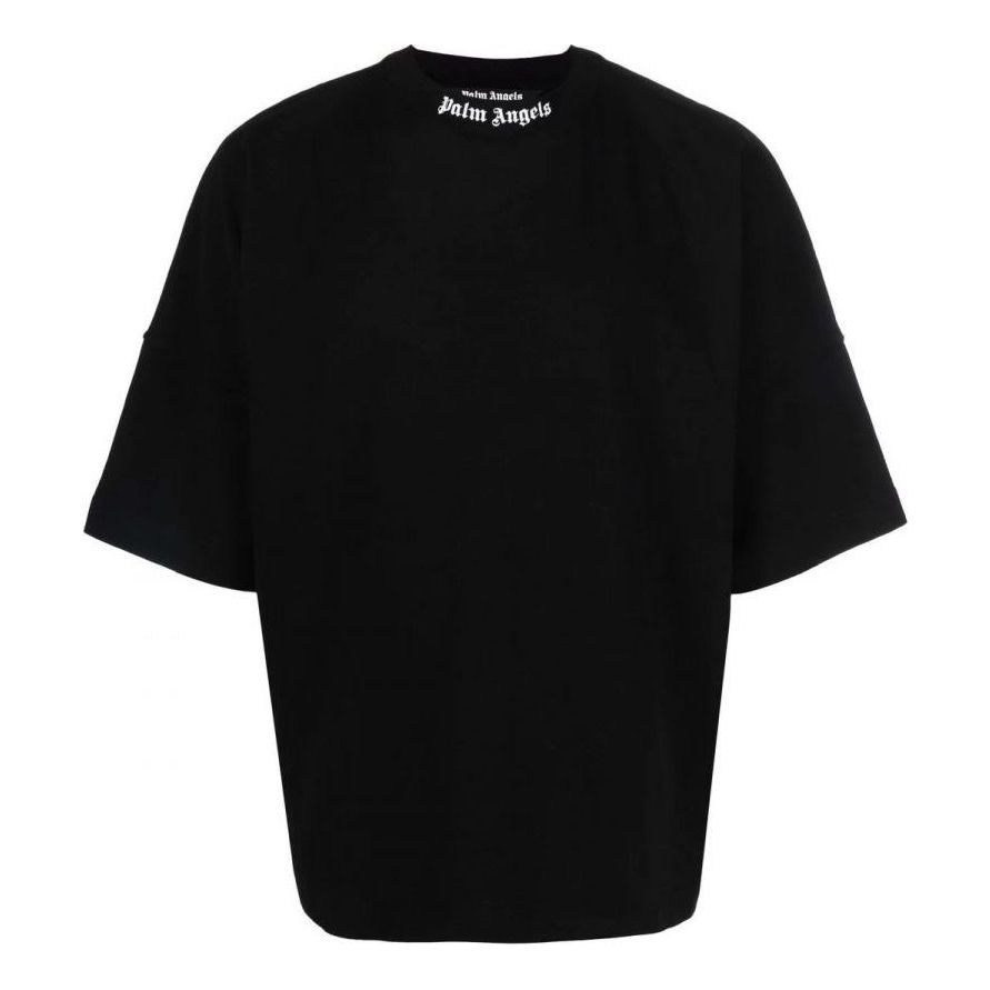 تي شيرت Palm Angels Classic Logo Over Tee "Black White" PMAA002C99JER0011001