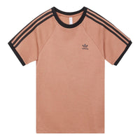 (WMNS) adidas 3-Stripes Slim T-Shirt 'Pink Black' IC5464