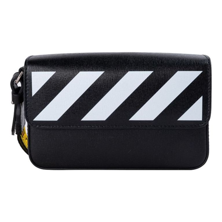 Off-White 21 Twill Series Stripe Zipper Black OMNM004R21LEA0011001