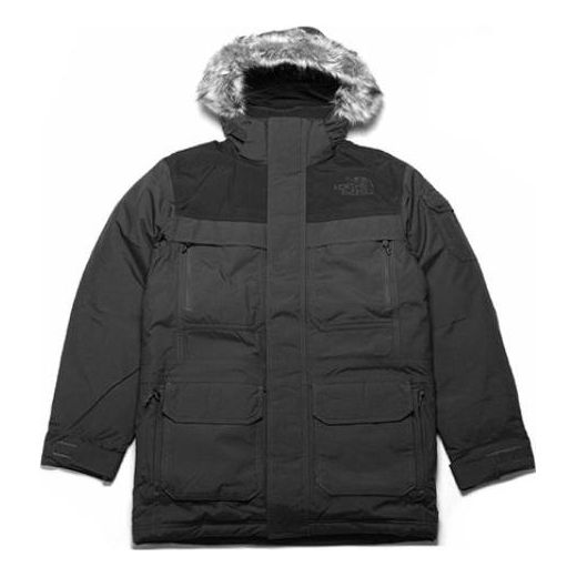 Men's THE NORTH FACE McMurdo Parka III Hooded Jacket Gray NF0A33RFTLY