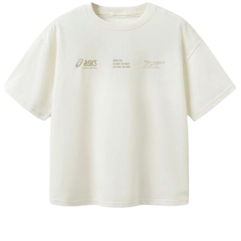 (GS) ASICS Classic T-shirt 'White' 332241173095