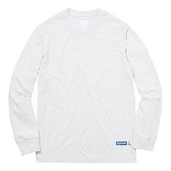 Supreme FW17 Athletic Label LS Top Ash Grey Tee SUP-FW17-312