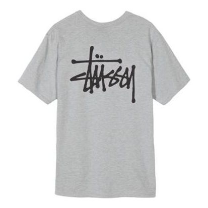 Stussy Basic Tee Classic Printing Short Sleeve Unisex Gray 1904257-2