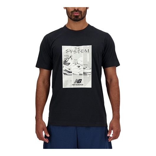 New Balance Sport Essentials Poster T-shirt Asia Sizing 'Black' MT41595-BK