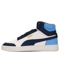 PUMA Shuffle Mid Mid Tops Casual Skateboarding Shoes Unisex Blue White 380748-09