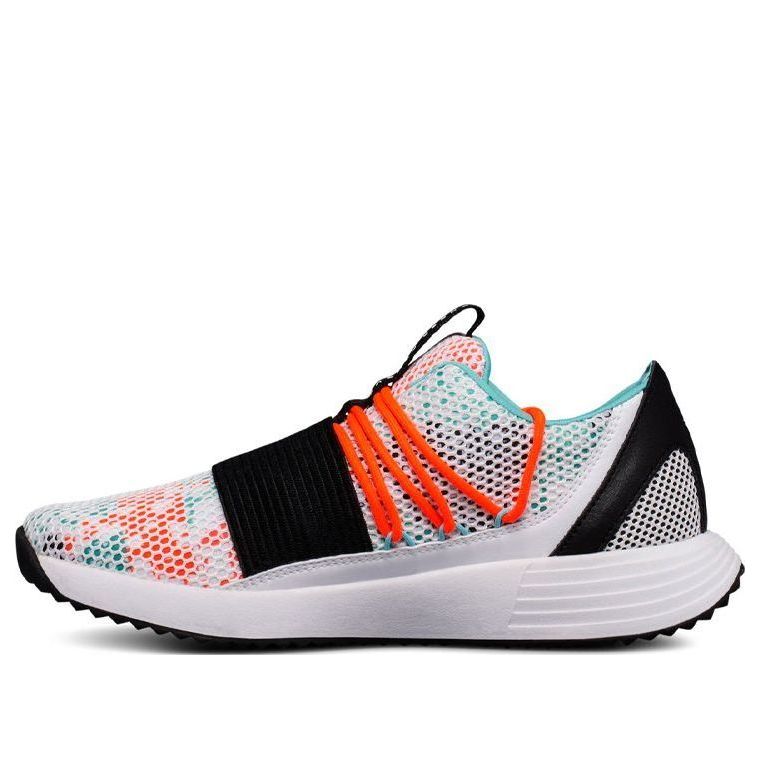 (WMNS) Under Armour Breathe Lace 'White Black Red' 3019973-100