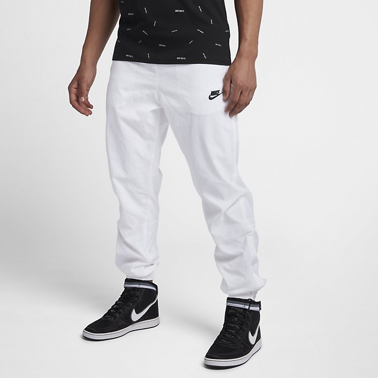 Nike NSW VW Swoosh Woven Pant 'White Black' AJ2300-100