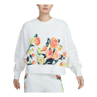 (WMNS) Nike Sportswear Phoenix Fleece Artist Collection Over Oversized Crew Neck Sweatshirt Asia Sizing 'Sail' HF4690-133