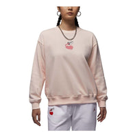 (WMNS) Air Jordan Brooklyn Fleece Crew Neck Sweatshirt Asia Sizing 'Guava Ice' HV9371-838