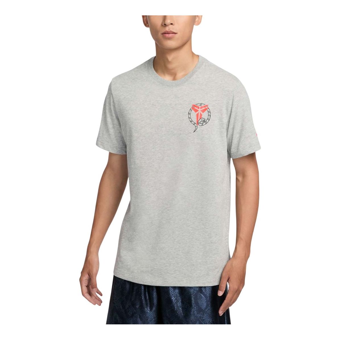 Nike Dri-FIT Kobe Stockings T-shirt Asia Sizing 'Dark Grey Heather' HV5151-063