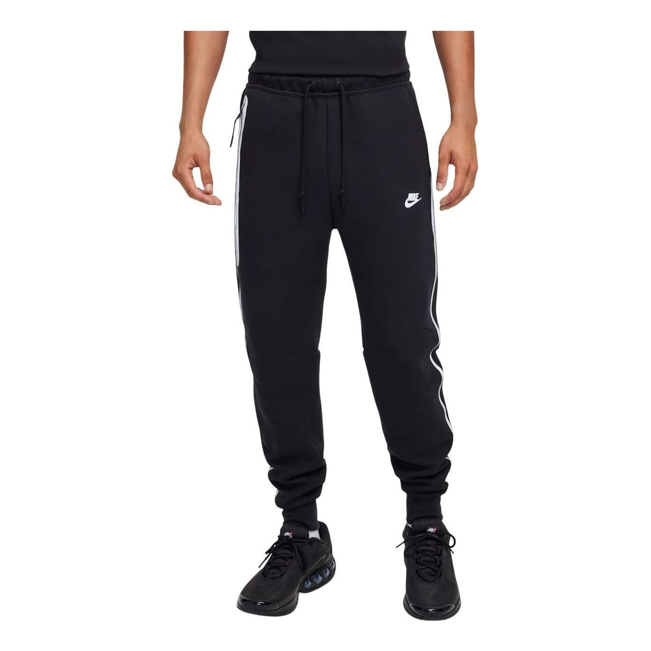 Nike Tech Fleece Windrunner Reflective Sweatpants 'Black Bemis Silver' FZ0762-010