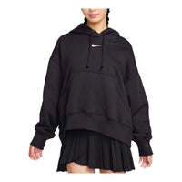 (WMNS) Nike Sportswear Phoenix Fleece Over Oversized Pullover Hoodie Asia Sizing 'Black' DQ5859-010