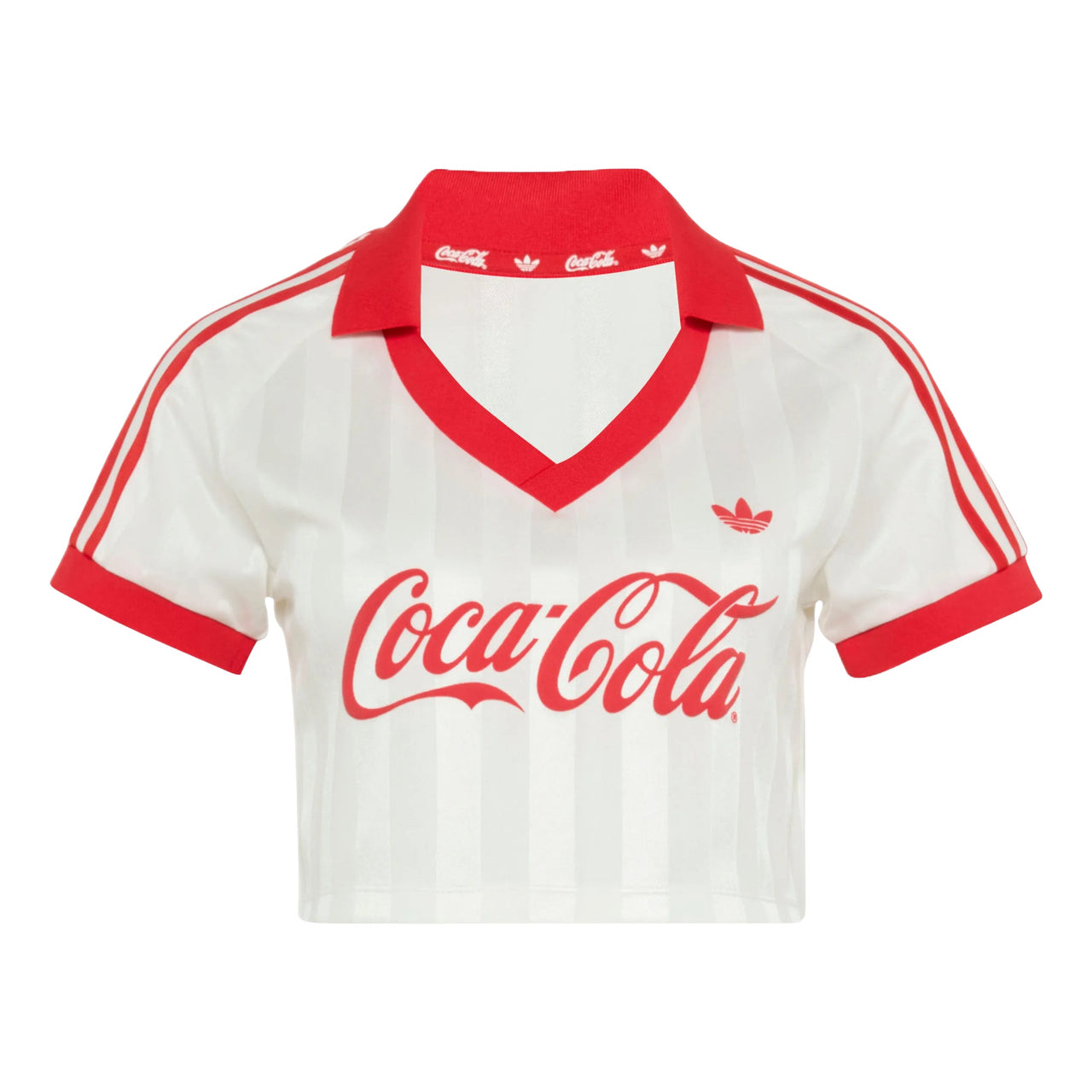 (WMNS) adidas x Coca-Cola Cropped Jersey Asia Sizing 'White' KY7571
