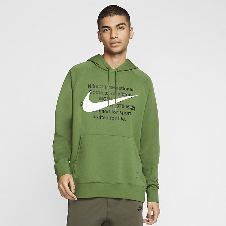 Nike Swoosh French Terry Hoodie 'Green' CJ4863-326