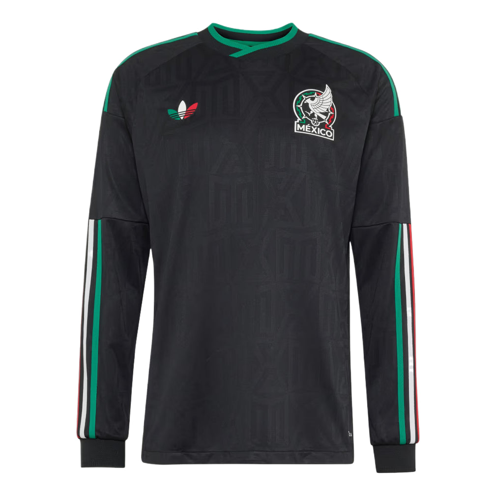 adidas Mexico 26 Third Authentic Long Sleeve Asia Sizing 'Black' JY7001