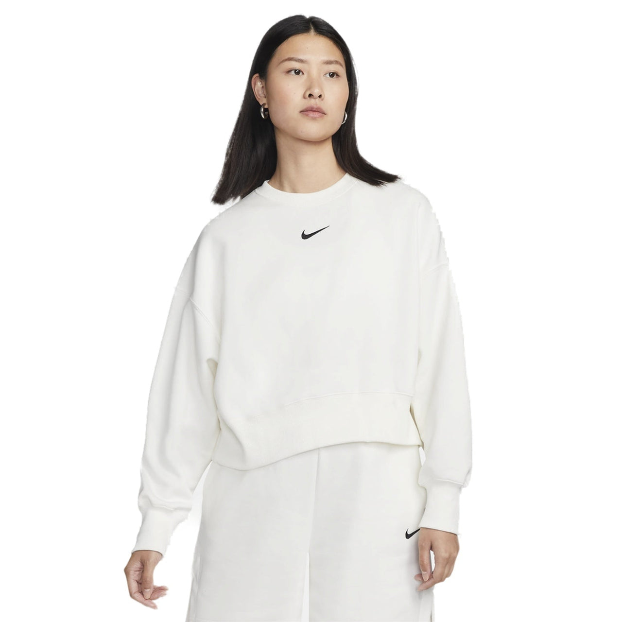 (WMNS) Nike Sportswear Phoenix Fleece Crewneck Sweatshirt 'White' DQ5762-133
