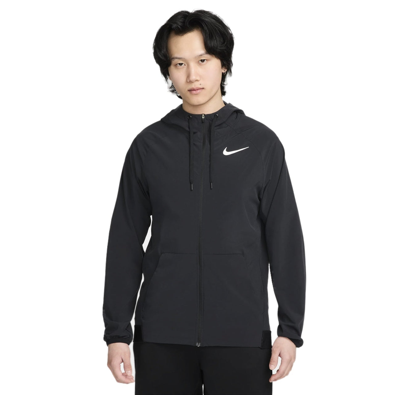 Men's Nike Solid Color Small Long Sleeves Hooded Jacket Black DM5947-011