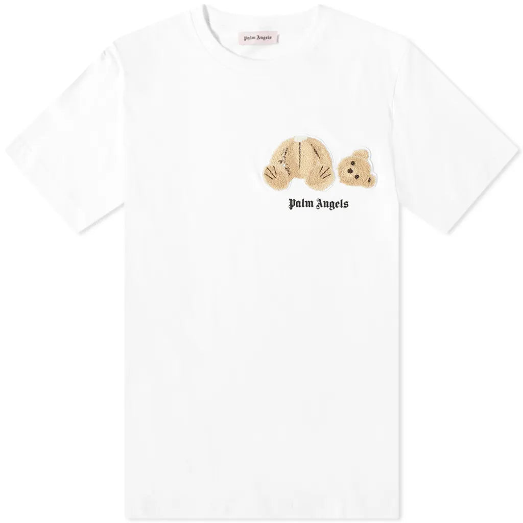 تيشيرت Palm Angels Mini Kill the Bear "أبيض" PMAA001F194130400150
