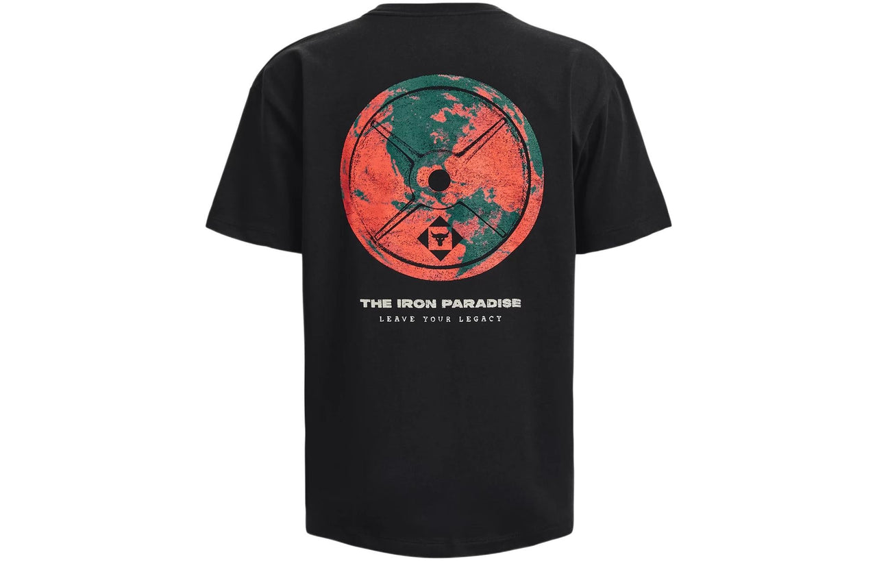 (WMNS) Under Armour Project Rock Graphic T-shirt 'Black' 1376917-001