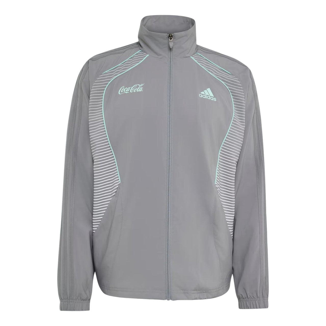 adidas x Coca-Cola Teamgeist 26 Track Jacket Asia Sizing 'Grey Three' KX0943