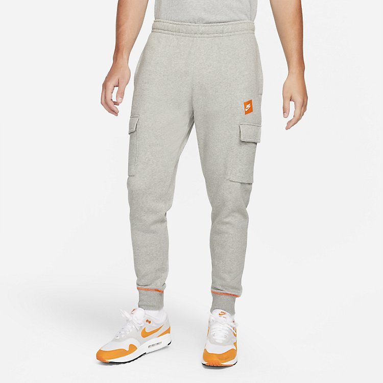 Nike Sportswear Just Do It Fleece Cargo Pants 'Dark Heather Grey' DD6267-063