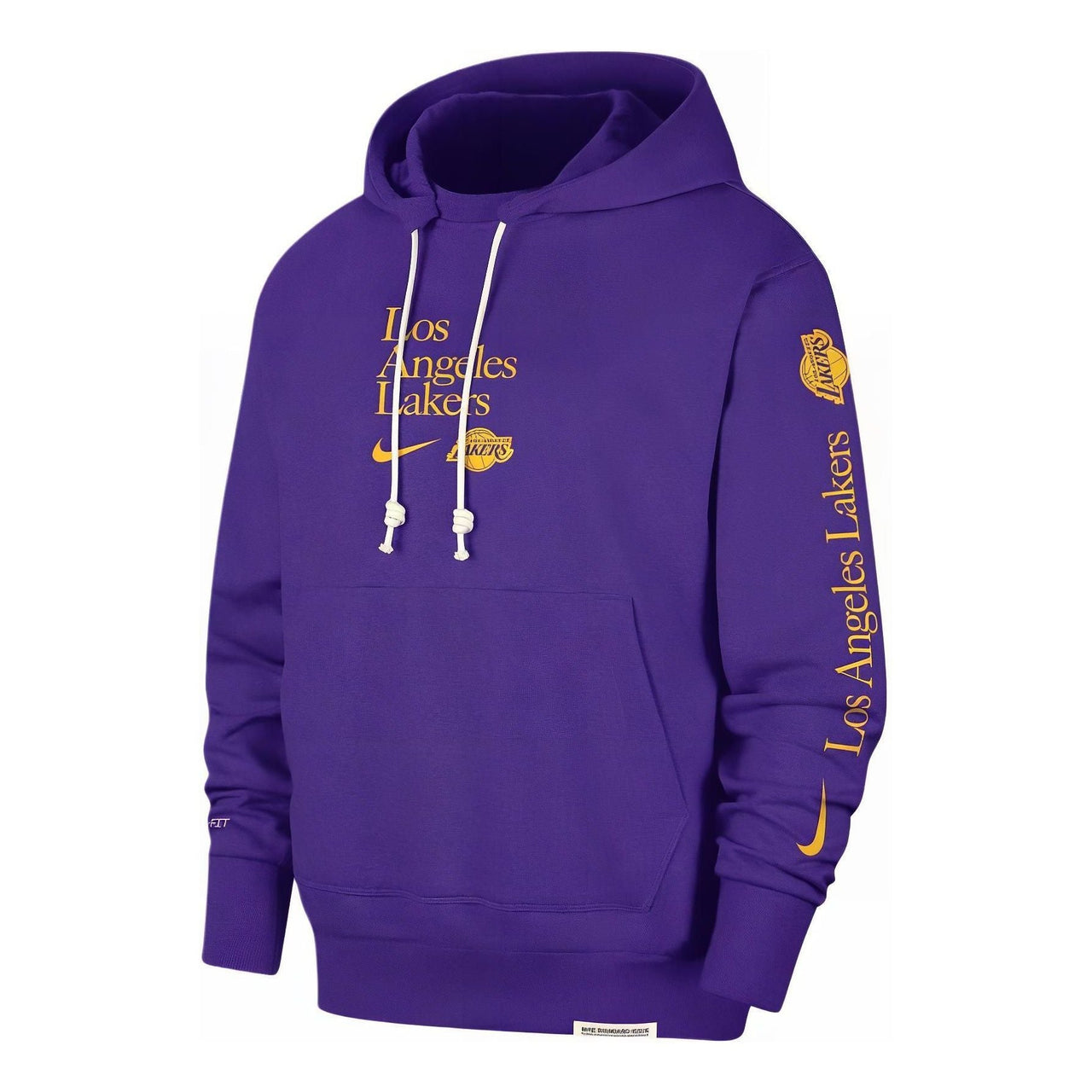 Nike Dri-FIT NBA Los Angeles Lakers Standard Issue Courtside Hoodie 'Purple Yellow' FD8595-504