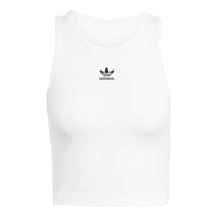 (WMNS) adidas Essentials Ribbed Tank Top 'White' JC9007