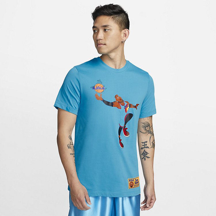 Nike LeBron x Space Jam A Legacy Tune Squad T-Shirt 'Light Blue Fury' DH3831-434