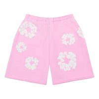 Denim Tears The Cotton Wreath Sweat Shorts 'Powder Pink' FW24BRS0011
