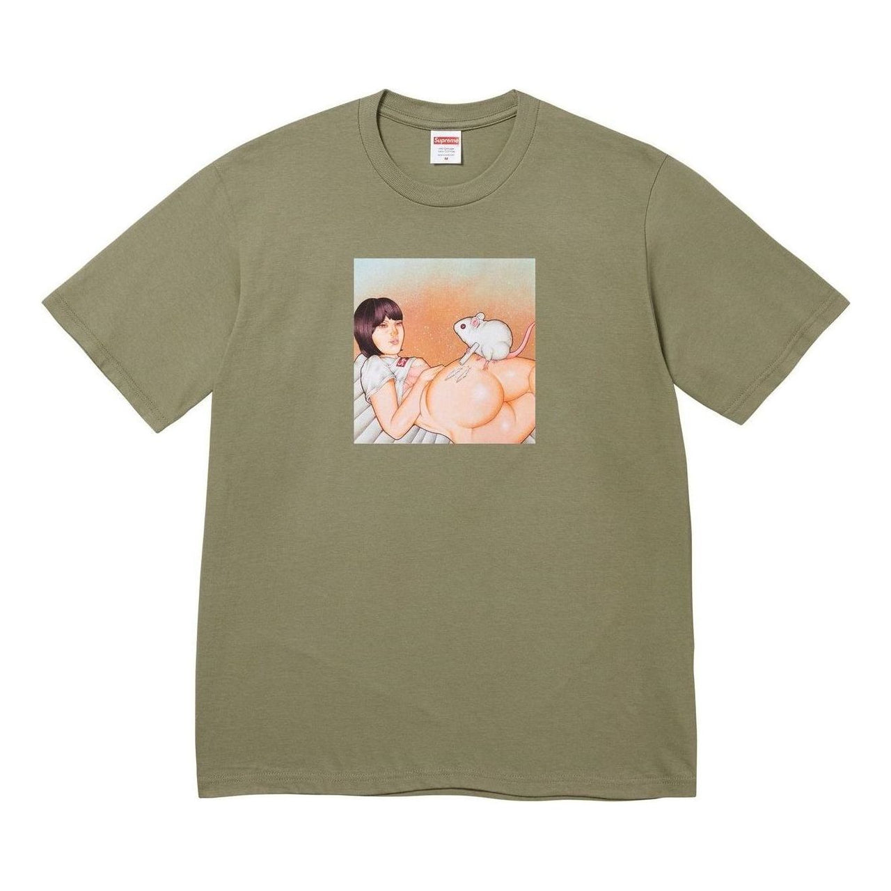 Supreme Mouse T-Shirt 'Light Olive' SS25T47-LIGHT-OLIVE