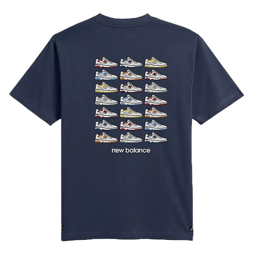 New Balance 550 Color Graphic T-Shirt Asia Sizing 'Navy' MT31577-NNY