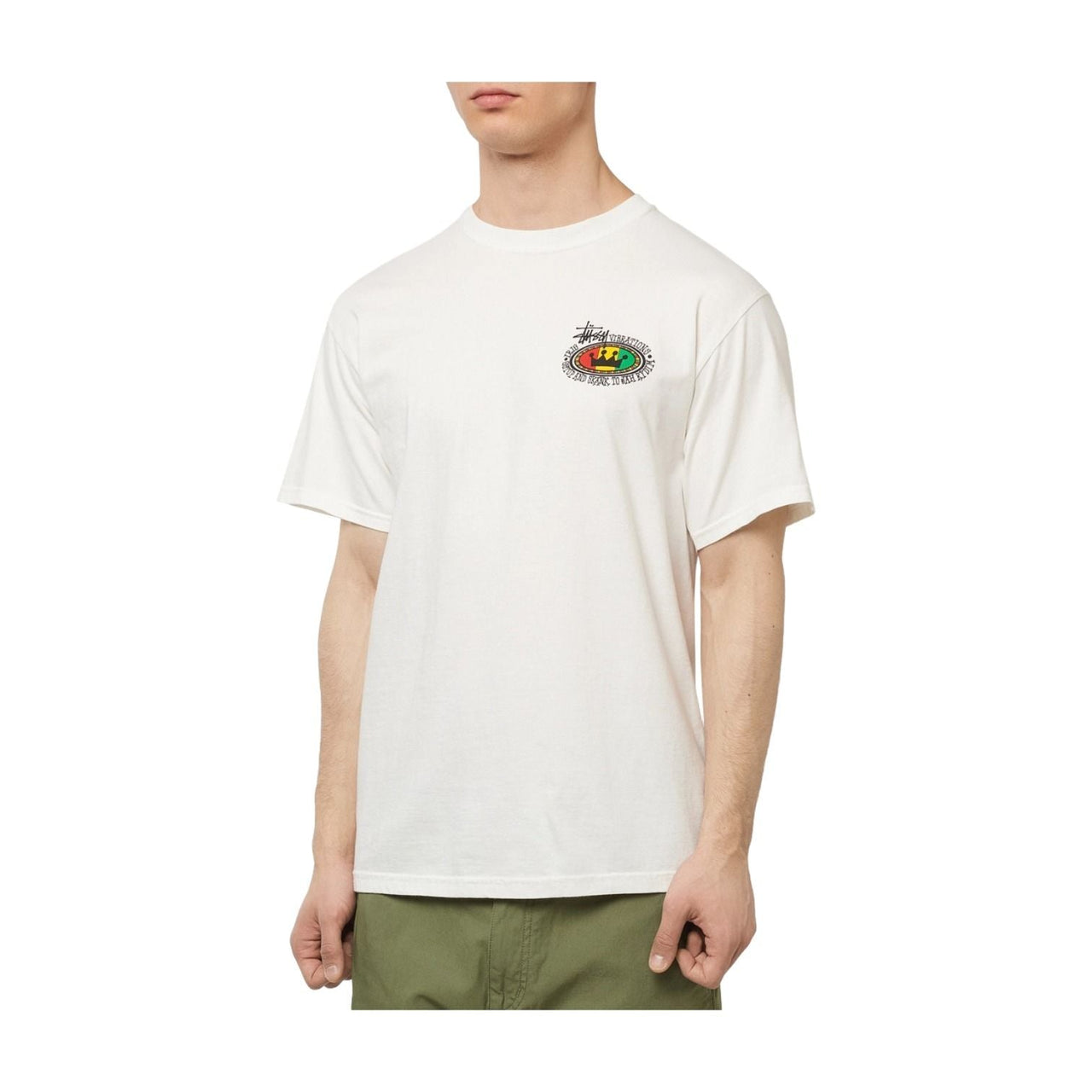 Stussy Rasta Oval Pigment Dyed T-Shirt 'Natural' 1904523-NATU