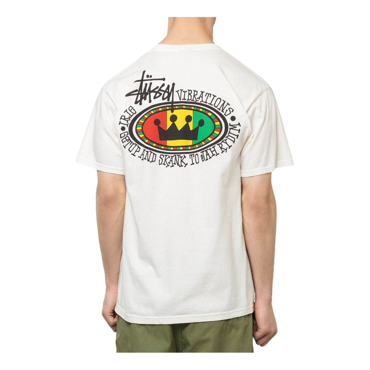 Stussy Rasta Oval Pigment Dyed T-Shirt 'Natural' 1904523-NATU