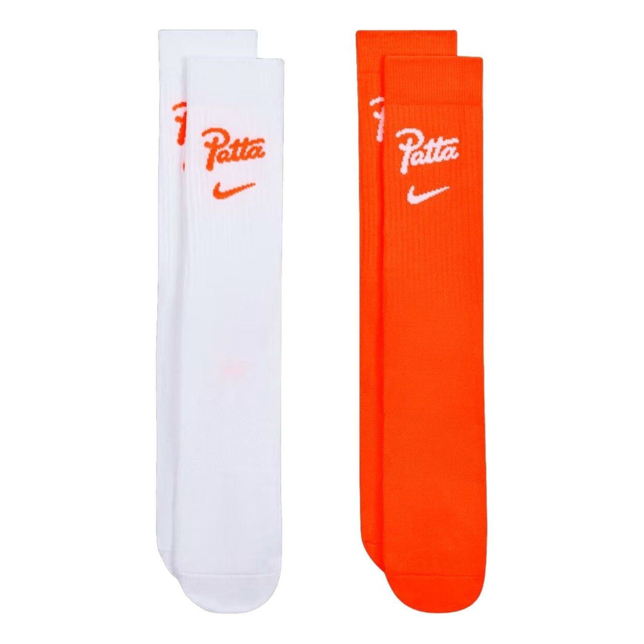 Nike x Netherlands x Patta Cryoshot Everyday Essential Crew Socks (2 Pairs) 'White Orange' IO9462-900