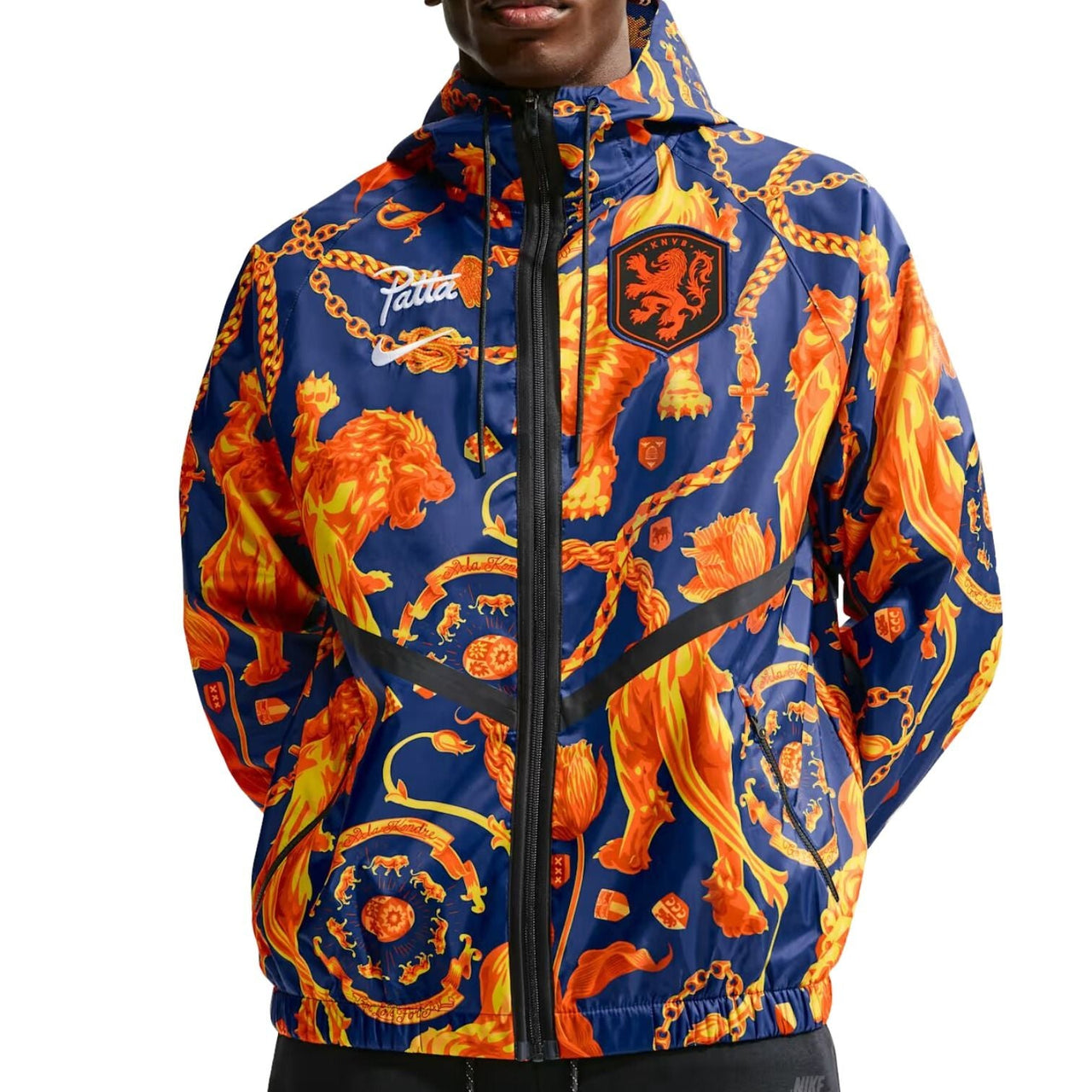 Nike x Netherlands x Patta Cryoshot Anthem Jacket 'Deep Royal Blue White' IH1617-455