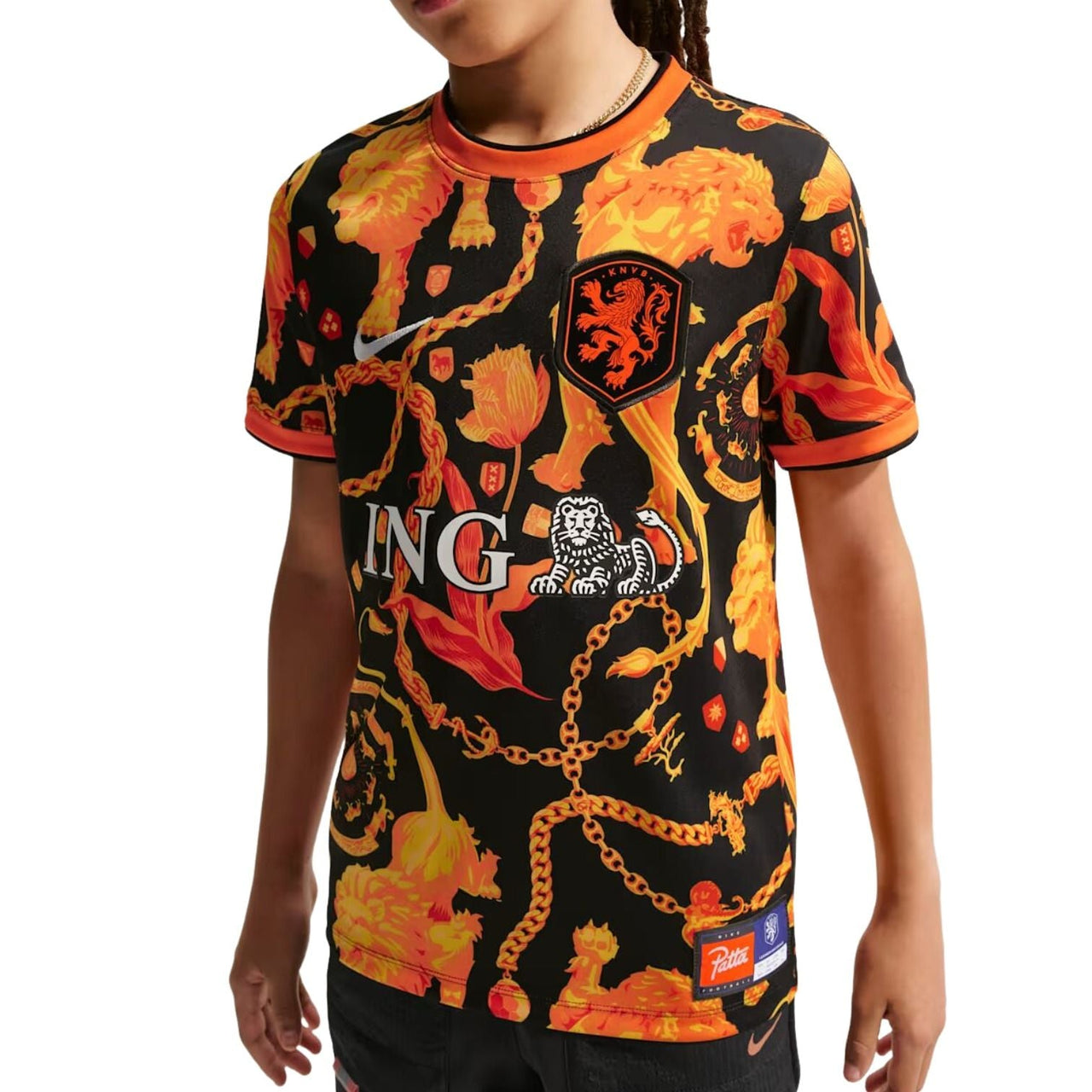 (GS) Nike x Netherlands x Patta Cryoshot T-Shirt 'Deep Royal Blue White' IB5420-010