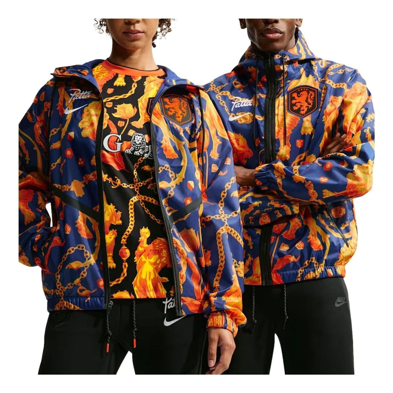 Nike x Netherlands x Patta Cryoshot Anthem Jacket 'Deep Royal Blue White' IH1617-455