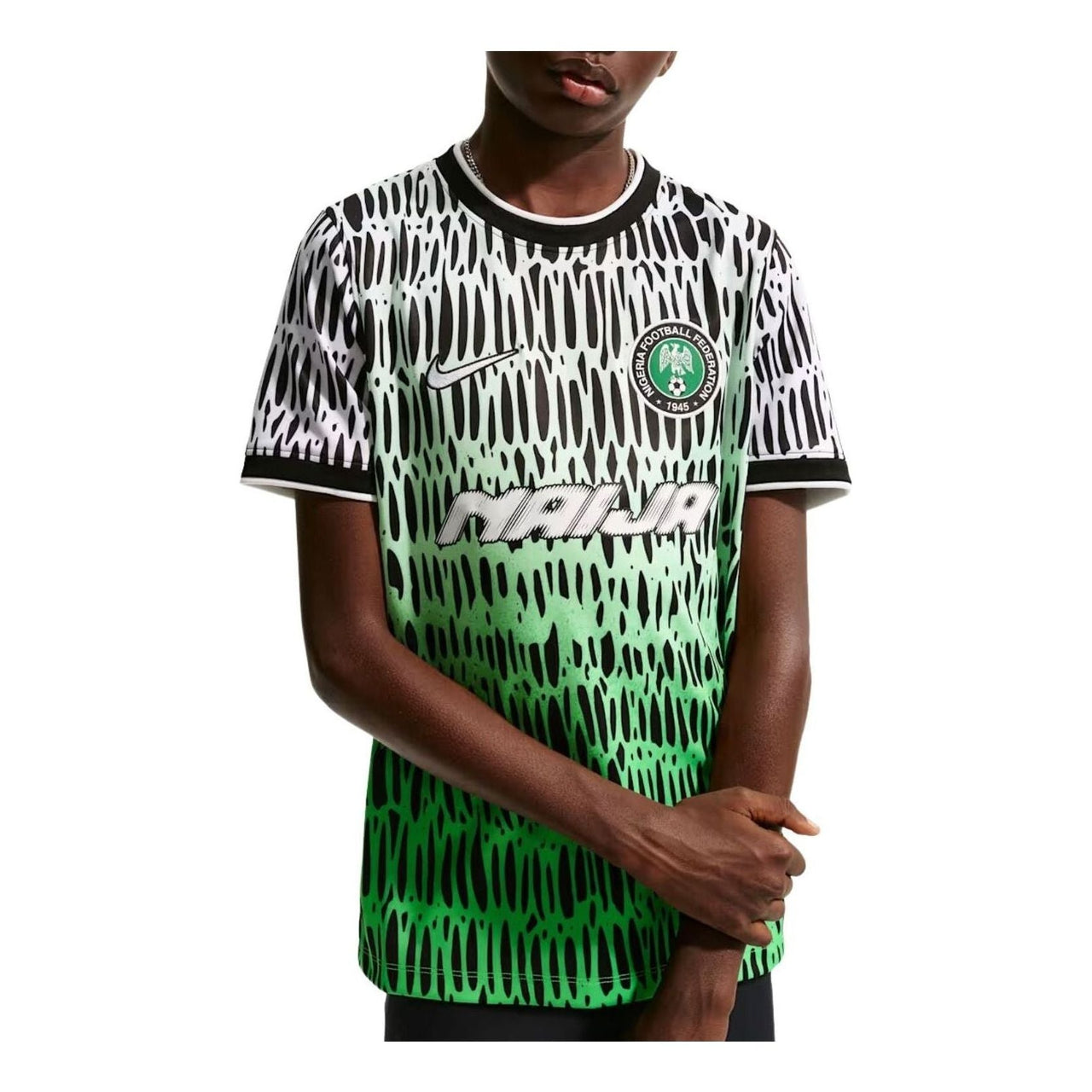 (GS) Nike x Nigeria x Slawn Dri-FIT T-Shirt 'Black' IB5412-010