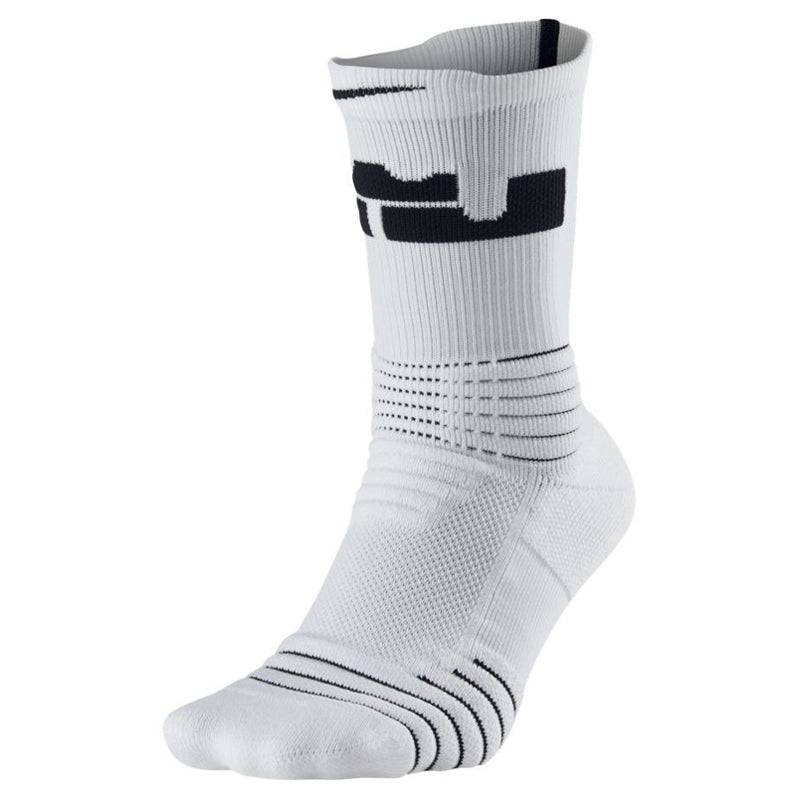 Nike LeBron Elite Versatility Crew Socks White SX5399-100