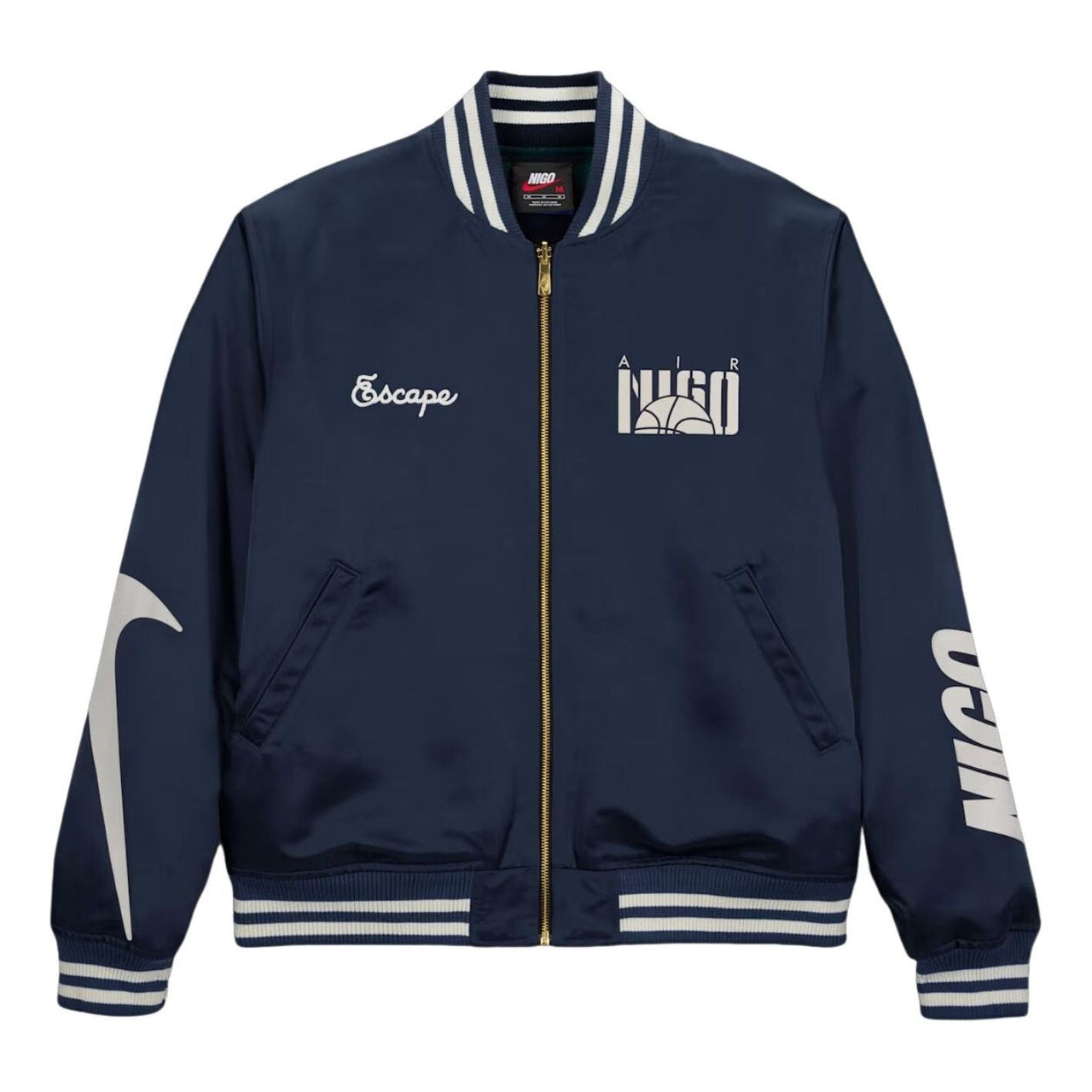 Nike x NIGO Souvenir Jacket 'Midnight Navy Black' HQ7525-410