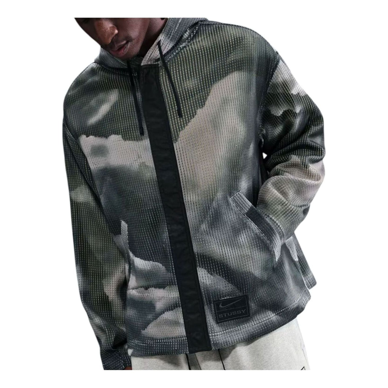 Nike x Stussy Ghillie Allover Print Jacket 'Green' HQ8537-900